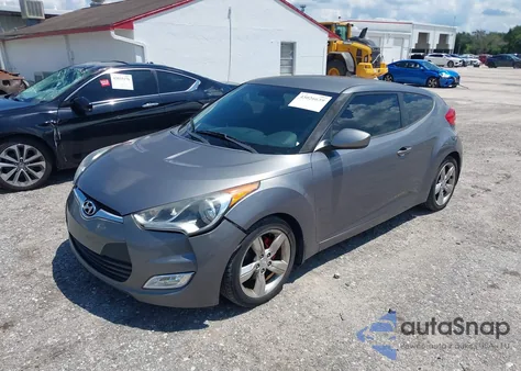 2012 Hyundai Veloster Base W/Black from USA, damaged, VIN KMHTC6AD2CU078572